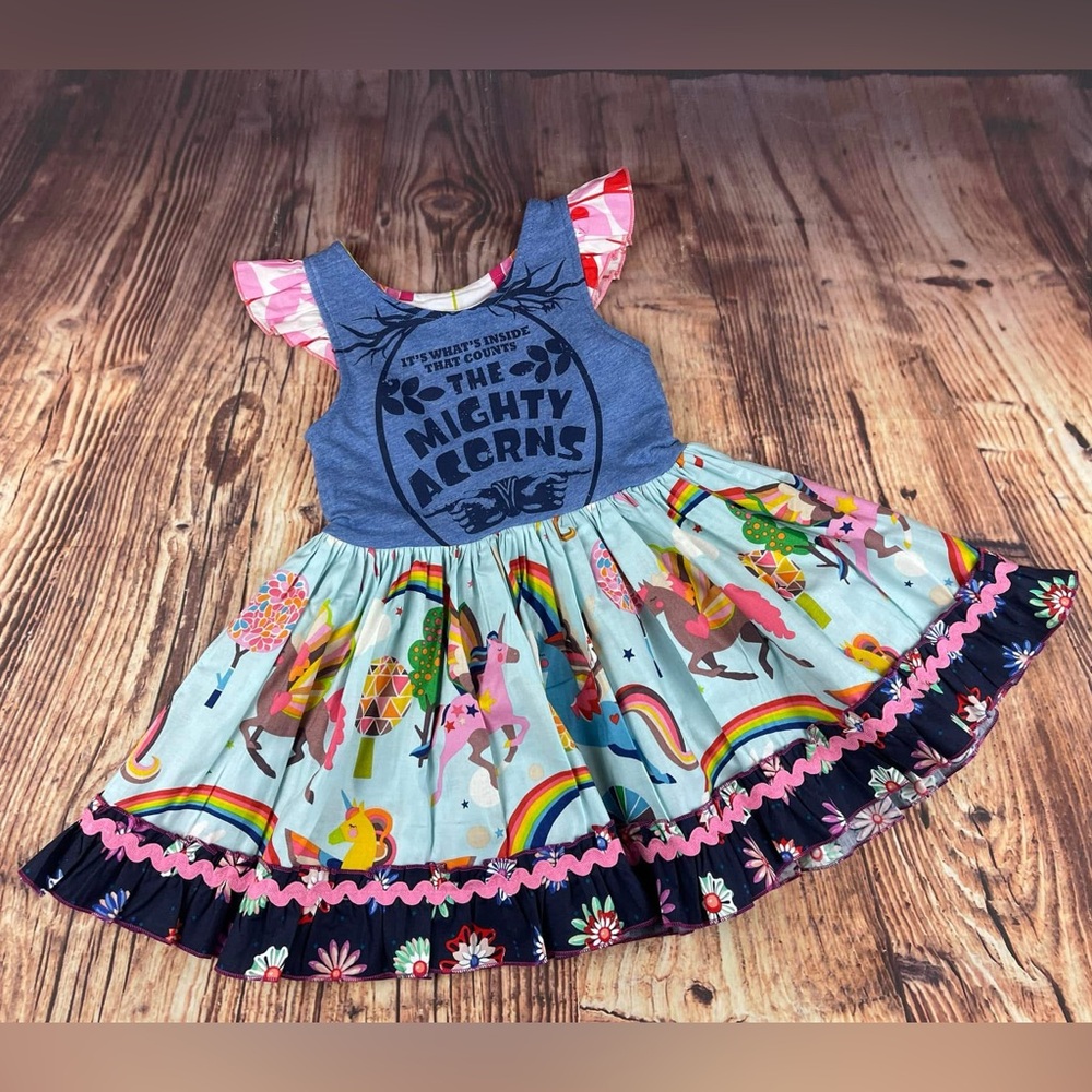 Matilda Jane Clothing Mighty Acorns Custom Conversion Dress by Laura Kae Designs